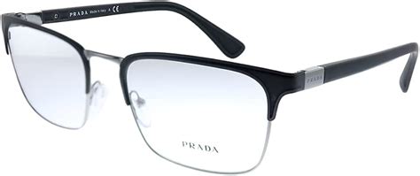 prada 54tv eyeglasses 1bo1o1 black|Prada Heritage PR 54TV Rectangle Eyeglasses .